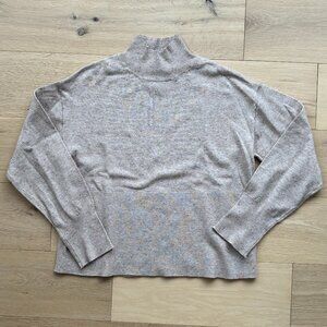 Elie Tahari Women's Tan Mock Neck Long Sleeve Sweater - Size Small